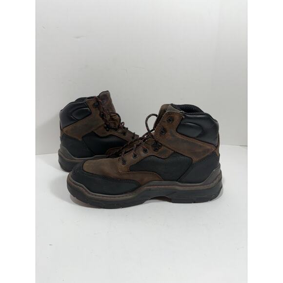 WOLVERINE RAIDER DURASHOCK Composite TOE BOOT Work WATERPROOF‎ SIZE 11 EW Brown main image 2